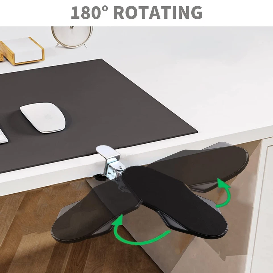 Repose Bras Ergonomique pour Bureau Support de Repose-poignet Rotatif à 180° ... - Photo 3/4