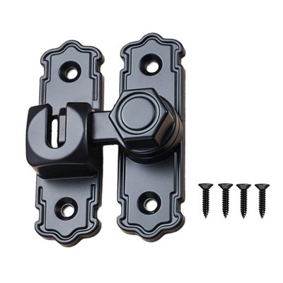 Adjustable Angles Door Latches Barn Gate Security Flip Bolt Sliding Swing Lock