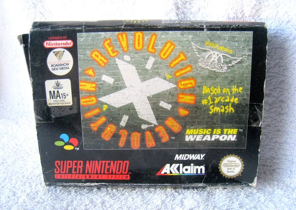 Super Nintendo SNES Video Game - Revolution X Featuring Aerosmith (1995) PAL - Image 2 of 4