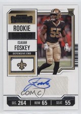 2023 Panini Contenders Rookie Ticket Isaiah Foskey #239 Auto 5y7