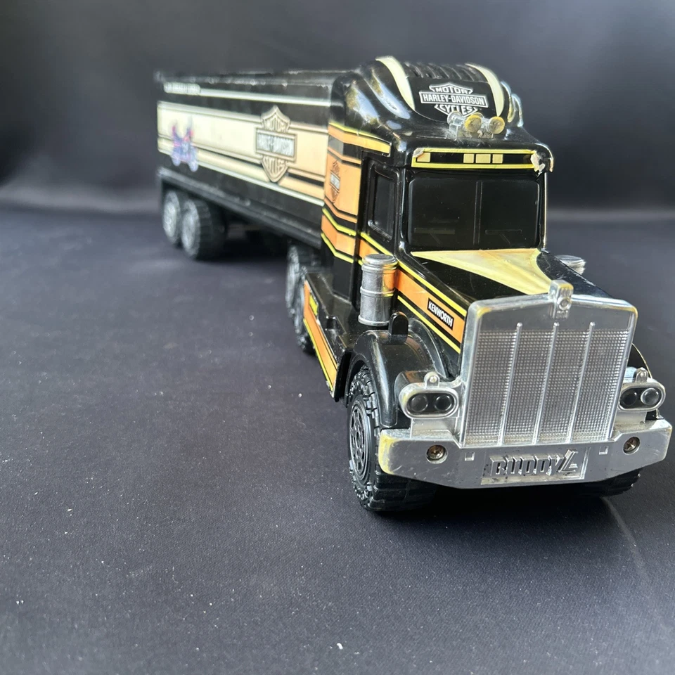 Camión remolque tractor Harley Davidson 21" Buddy L vintage 1983 Foto 4 de 4