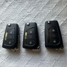 Lot Of 3 Oem Toyota Flip Key Fob Lot Gq4-73t 3 Buttons