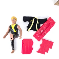 VTG Remco The Karate Kid Johnny Lawrence Figure Complete Break Away Wall *READ*