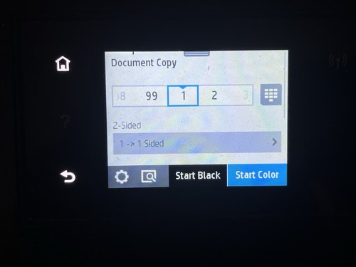 HP OfficeJet Pro 6975 Inkjet Printer Black Pre Owned Tested Works has Cord - Picture 4 of 12