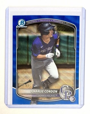 2025 Bowman Chrome Charlie Condon Blue Mojo Refractor /150 BCP-248