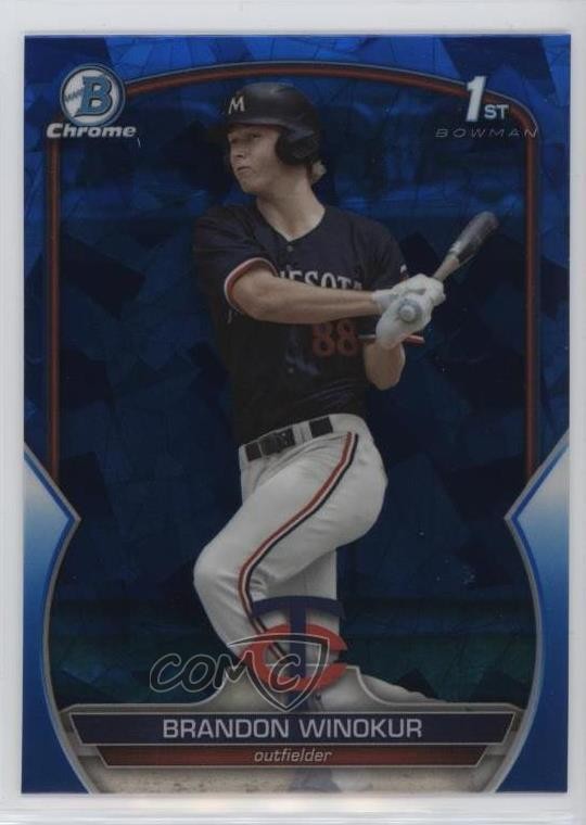 2023 Bowman Chrome Draft Sapphire Edition Brandon Winokur #BDC-69 11b4