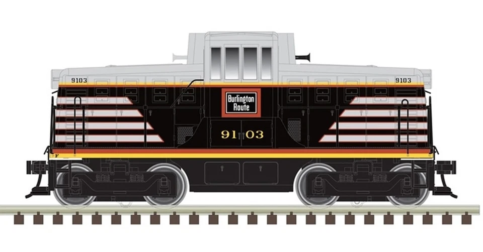 Atlas 'O' 30-13800-0 44 Ton Burlington #9103 Locomotive Switcher, O Gauge, NIB - Image 2 of 2