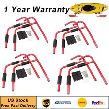 Storage Rack Surfboard Canoe Ladder Wall Mount Steel Kayak Folding Hanger 8PCS