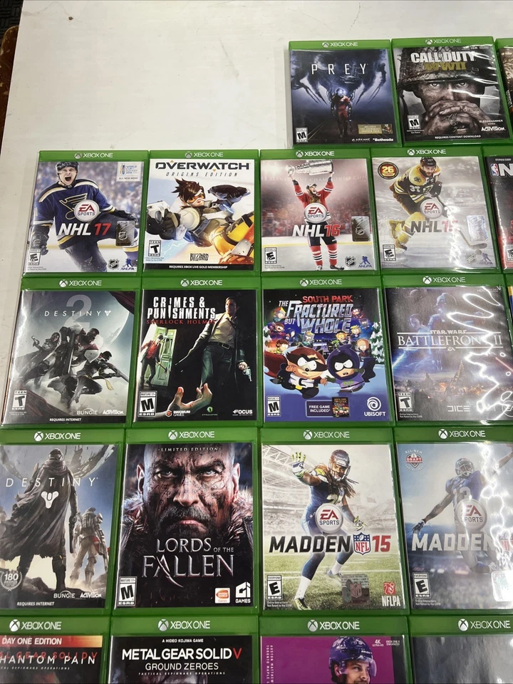 Lote de 43 juegos Xbox One Xbox 1 Rock Band Call of Duty Fallout Farcry 5 Foto 2 de 4