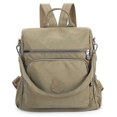 Women's Waterproof Backpack Purse Nylon Shoulder Rucksack School Travel Bag Zip