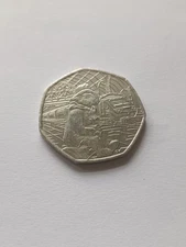 2018 Paddington Bear Paddington At The Train Station 50p Coin Fifty Pence 