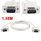 1.35M RS232 DB9 9 Pin Male to VGA Video 15 Pin Male Cable Computer Wire Adapter