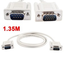 1.35M RS232 DB9 9 Pin Male to VGA Video 15 Pin Male Cable Computer Wire Adapter