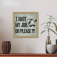 2D Flat Wooden Humorous Wall Art Sign Funny Farmhouse Bathroom Decor