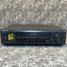 Sony SLV-660HF 4-Head VCR Tested Excellent Condition No Remote VHS Player