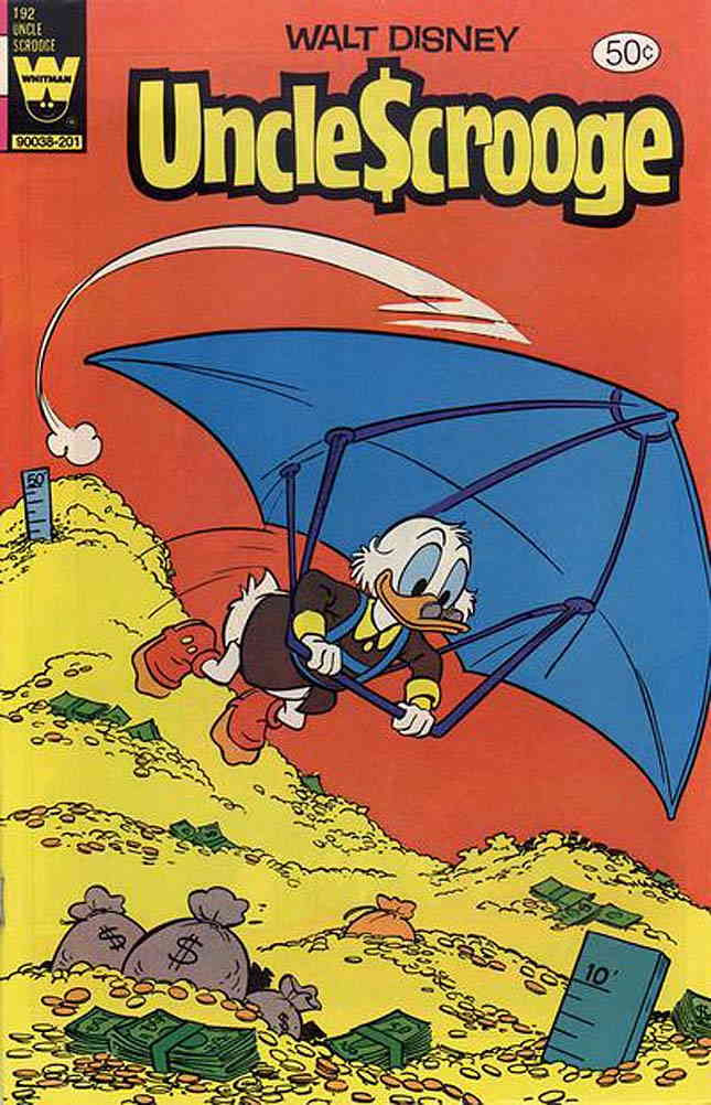 Uncle Scrooge #192 VG Low Grade Hang Glider Cover Whitman Disney Comics  