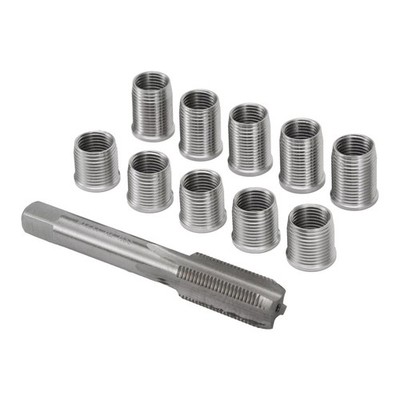 1Set Stainless Steel Spark Plug Thread Repair Tool with M10x1.0 Thread Inserts
