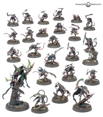Age It Sigmar City Of Ash Skaven Spearhead Half New In Sprue