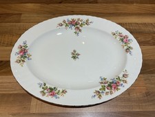 ROYAL ALBERT CHINA MOSS ROSE 13.5" PLATTER in Exc. Cond.