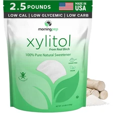 Morning Pep Pure Birch Xylitol (Keto Diet Friendly) Sweetener with no afterta...