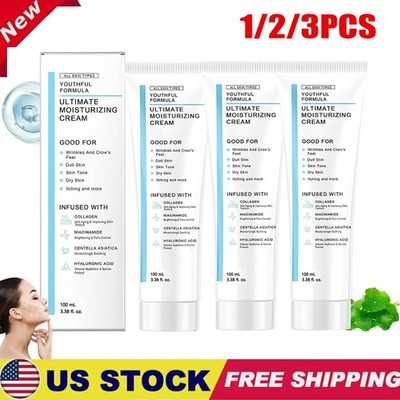 1/2/3x Nida Youthful Formula Ultimate Moisturizing Cream, Nida Crema 3.38 fl oz