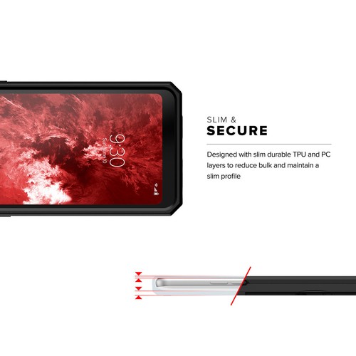 Brushed Textured Shockproof Case w/Card Slot Slim Cover for LG Stylo 4 Q710 - Picture 11 of 25