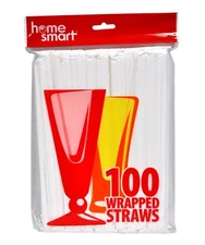Smarthome Home Smart Wrapped Plastic Straws