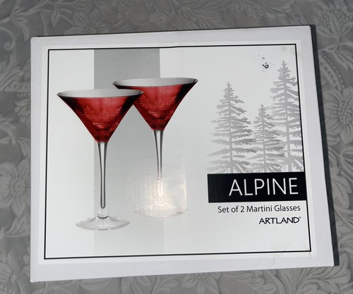 Artland ALPINE Set of 2 Martini Glasses Pornstar Martini •NEW• - Picture 3 of 8