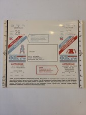 1991 Houston Oilers Ticket~AMERICAN FOOTBALL CONFERENCE PLAYOFF~Astrodome JAN 20