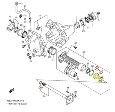 Front Axle Repair Kit 4WD | Suzuki Grand Vitara XL7 | 1999-2005