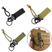 Tactical Nylon Backpack Key Hook Webbing Buckle for Climbing Hanging Belt Buckle