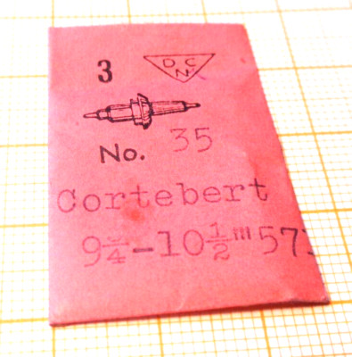 3 Unruhwelle Cortebert 9 3/4 - 10 1/2´´ 571  DCN 35 neuwertig ältere Lagerware
