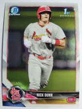 Nick Dunn 2018 Bowman Chrome #149 1st First Rookie Card Cardinals