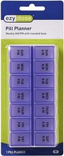 Ezy Dose Weekly 7-Day AM/PM Pill Organizer, Large Compartments