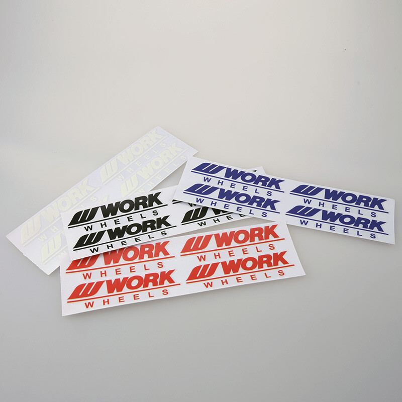 Set of 4 - Work Wheels Auto Decals Universal Reflective Stickers Wheel ...