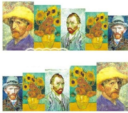 Nail Art Decals Transfers Stickers Van Gogh Sunflowers (A-1020) - Bild 1 von 1