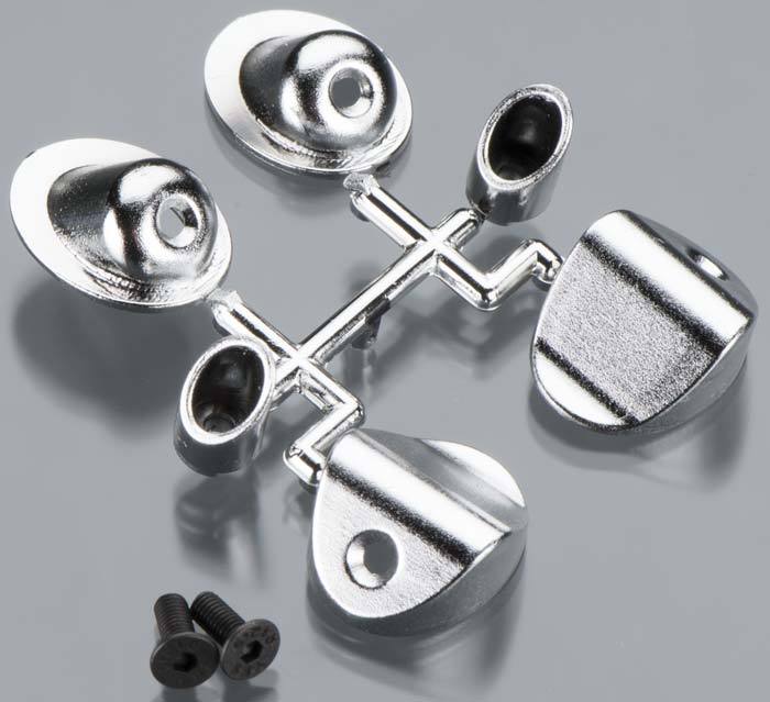 RPM 70293 Mock Through-the-Body Chrome Side Exhaust Tips for 1/10 RC Car Trucks