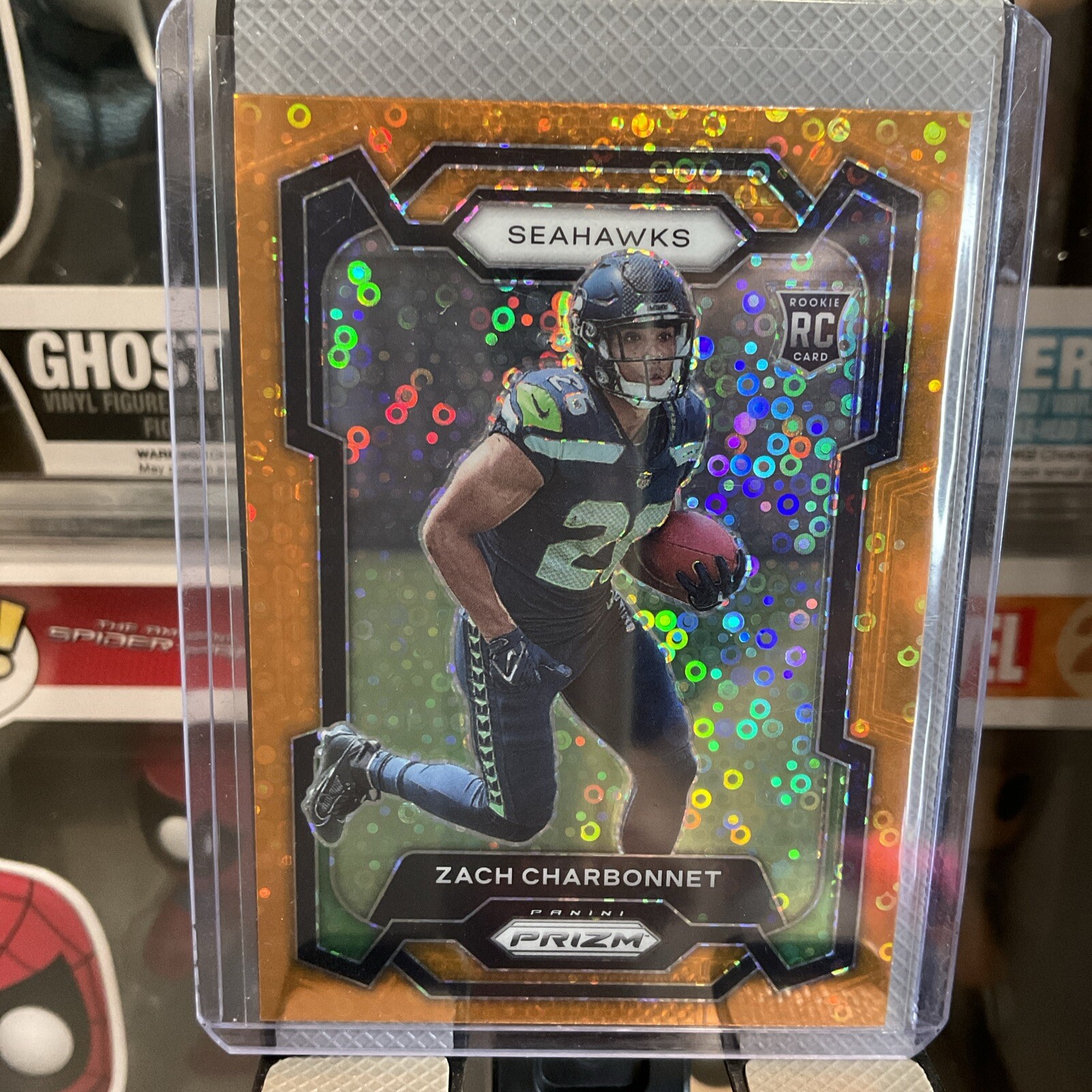 2023 Panini  Prizm Zach Charbonnet Orange Disco (RC) #392