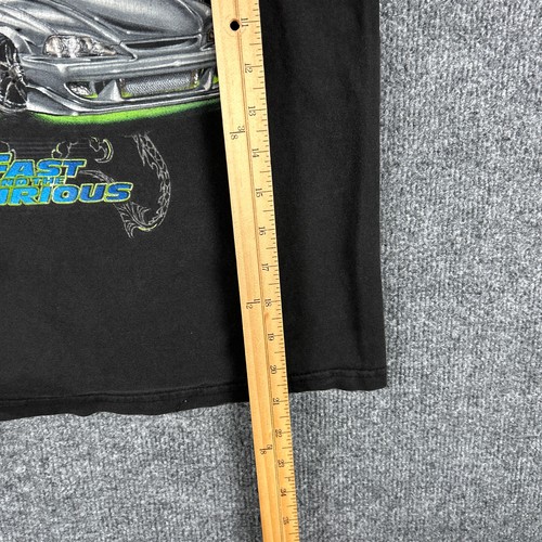 Vintage Fast and Furious Shirt Youth S Black Short Sleeve Graphic Cars Dragon - Picture 4 of 12