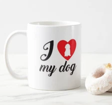 i love my dog mug 