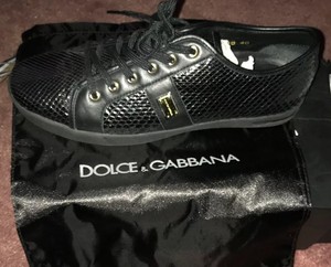 black snakeskin trainers