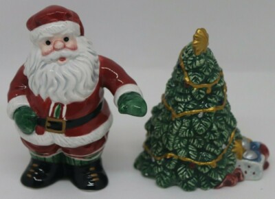 Vintage 1988 Bearware Pottery Elliot & The Tree 6E/95 Salt & Pepper Shaker Set