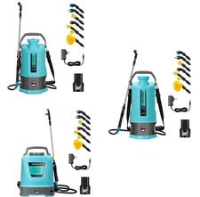VIVOSUN 5L/8L/10L Electric Pump Sprayer Backpack Battery Powered Sprayer 6 Nozzl