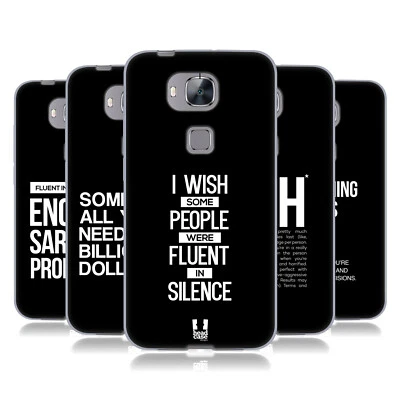 HEAD CASE DESIGNS SASSY QUOTES SOFT GEL CASE & WALLPAPER FOR HUAWEI PHONES 2 - Image 1 of 4