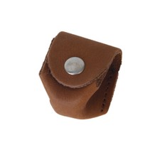 Soft Leather Chalk Holder Case For Pool Billiards Snooker Cue Table Snap Fastner