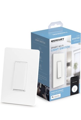 Merkury Innovations Light Switch Smart Wi-Fi Google Assist Alexa New