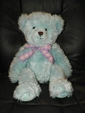 Super CUTE Baby Boy Blue TEDDY BEAR Plush Stuffed Animal 19" NICE