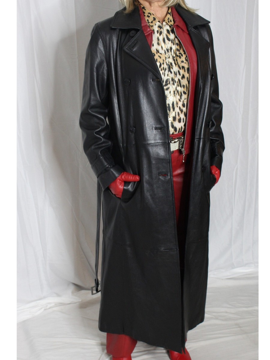 ジャケット・アウター SULLEN 80s Vintage Super Long Coat. XL 80s Shiny Slate Grey Belted Trench Rain Jacket – Flying