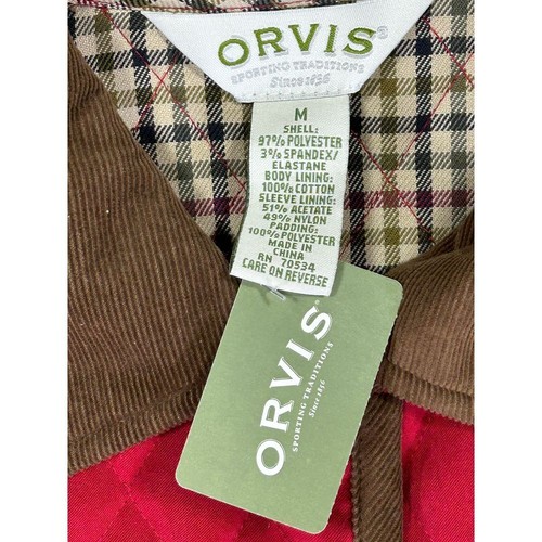 ORVIS Women's Medium Quilt Country Suede Paddock GARNT 86LL-4452 Fishing Jacket - Picture 3 of 8