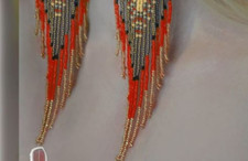 NEW NATIVE STYLE SEED BEADED HANDMADE FASHION HOOK EARRINGS E-4-81 - Foto 9